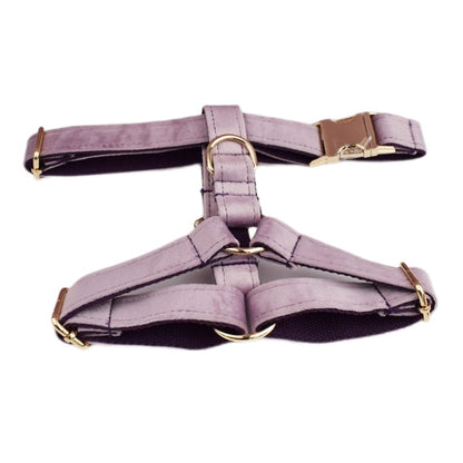 Shimmer Purple Collar and Harness Set