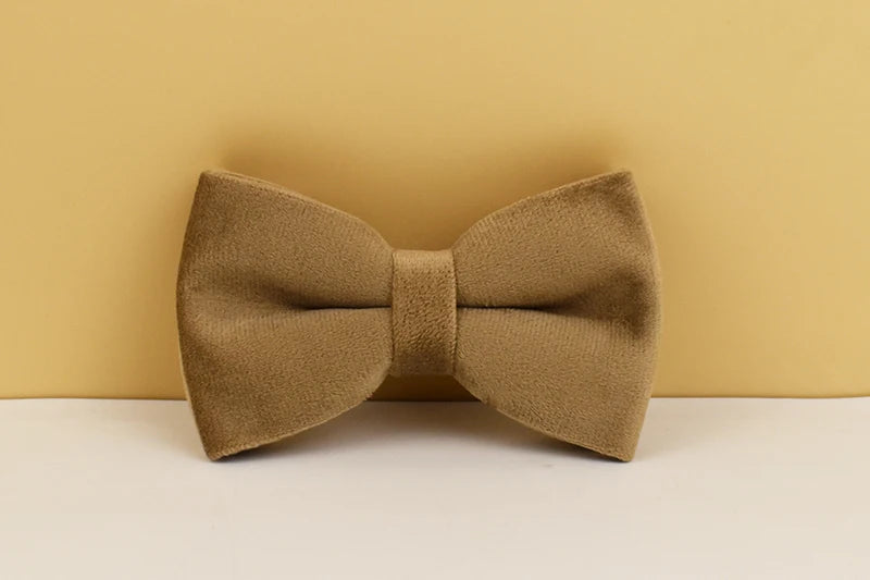 Shallow khaki Velvet Dog Collar And Leash Set For Dogs Custom Engraved Nameplate Pet Supplies Dog Leash Velvet 19