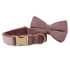 Light Purple Velvet Dog Collar And Leash Set For Dogs Custom Engraved Nameplate Pet Supplies Dog Leash Velvet05