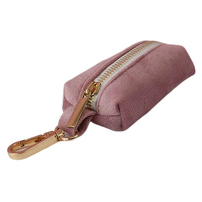 Light Purple Velvet Dog Collar & Leash Set