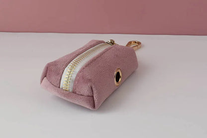 Light Purple Velvet Dog Collar & Leash Set