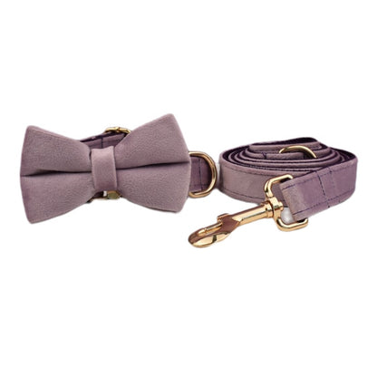 Shimmer Purple Collar and Harness Set