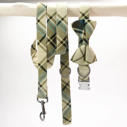 Duncan Plaid Collar, Harness & Leash Set