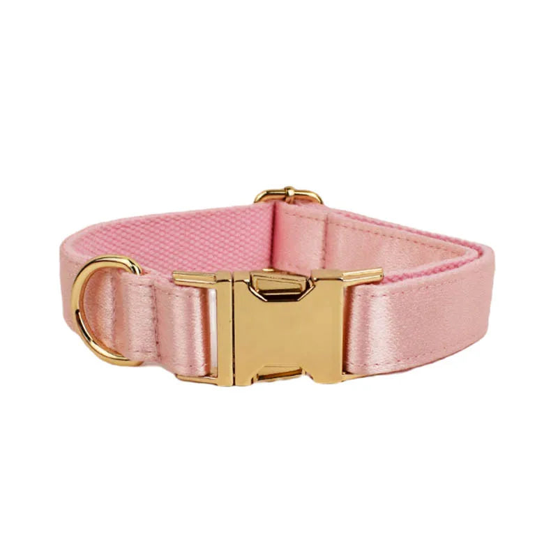 Personalized Collar Harness for Dog Custom Engraved Name Collar Bow tie Puppy Leash Lead Soft Harness for Small Medium Big Dog