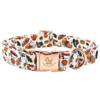 Elegant little tail Dog Collar with Bow - Fall Dog Collar Bow Thanksgiving Turkey Bow Girl Boy Pet Collar Soft Dog Bowtie Collar