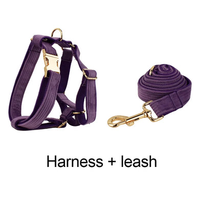 Epic Corduroy Dog Collar & Leash Set