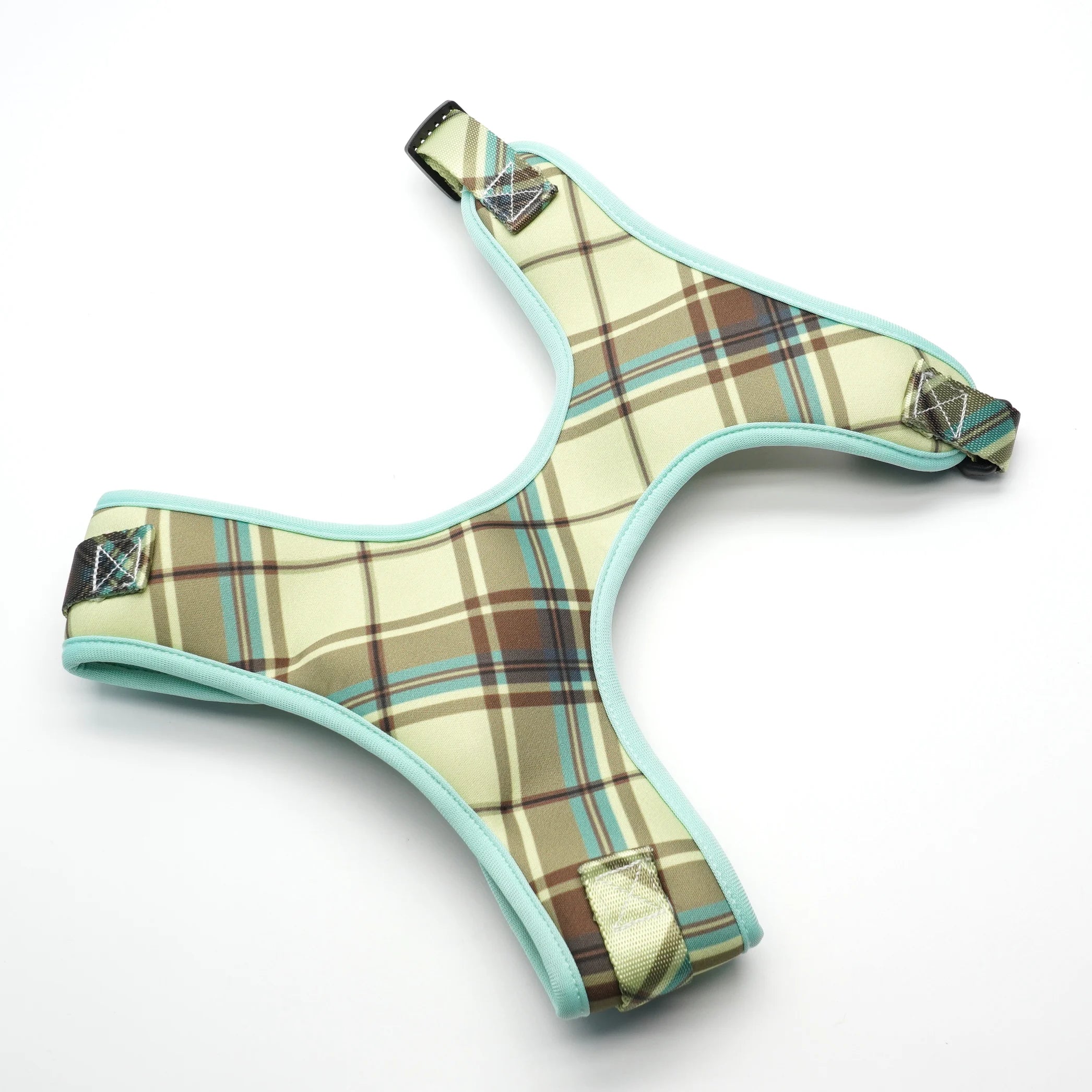 Duncan Plaid Collar, Harness, and Leash Set