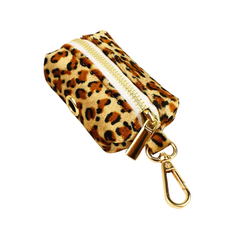 Leopard Print Dog Collar, Leash & Harness Set