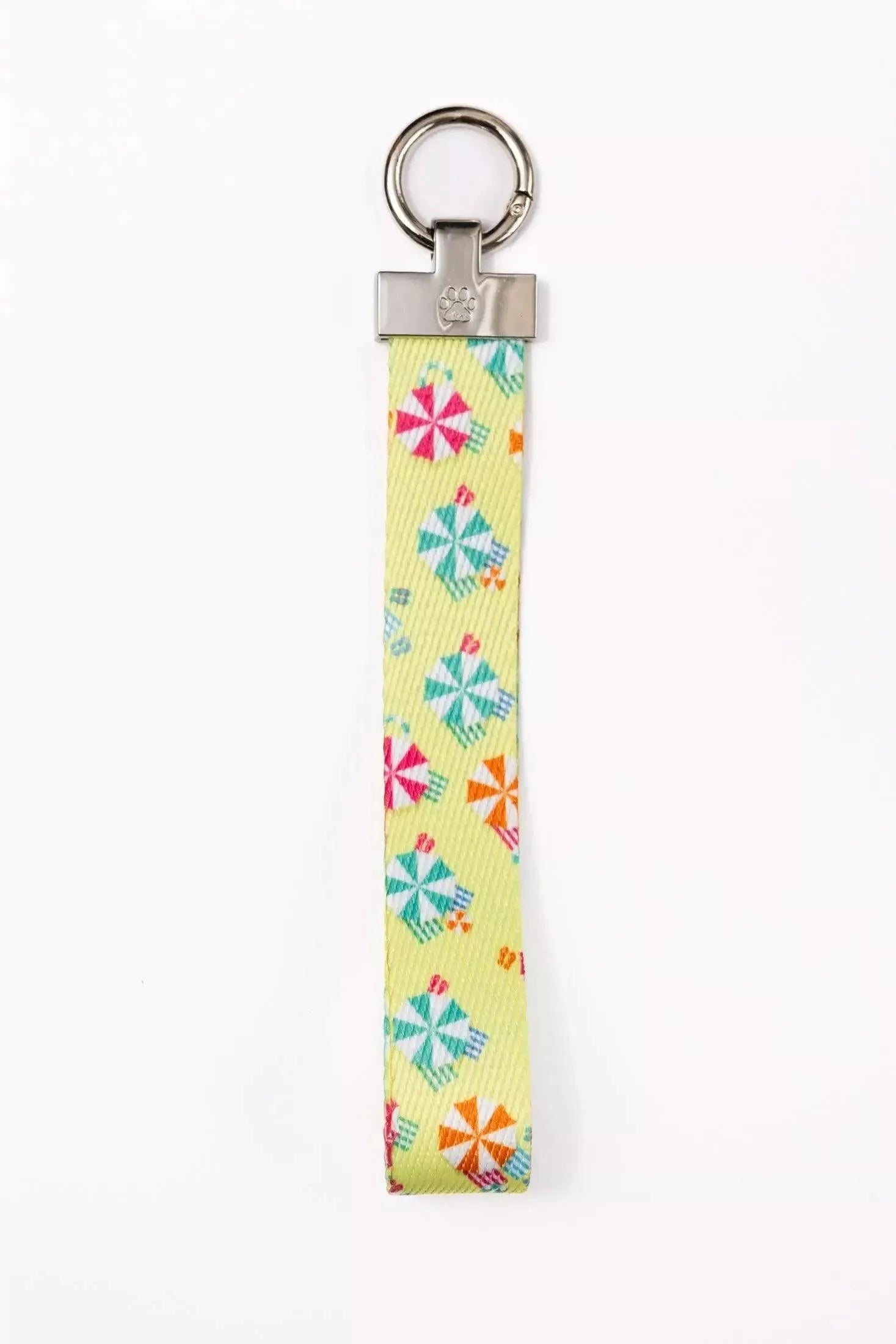 Sun & Shade Wristlet Keychain on dog — pet accessory close-up | Cutie Paw Co.