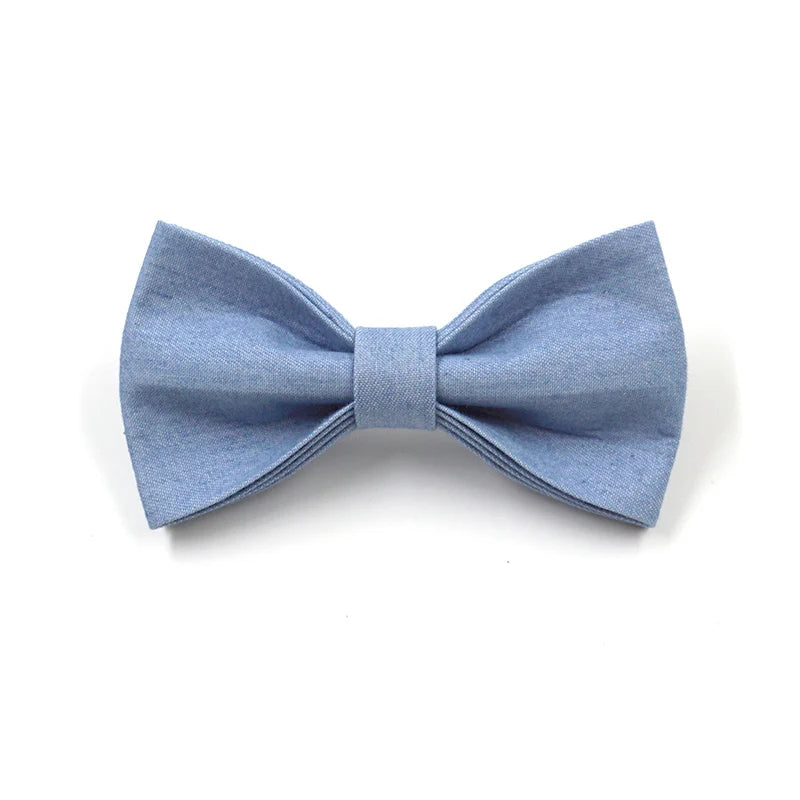 Light Blue Denim Collar, Leash & Harness Set