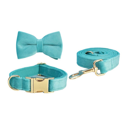 Everly Turquoise Harness, Collar, and Leash Set