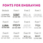 Personalized Dog Collar with Free Engraving, Matching Pet Leash,Customzied Contacts Metal Buckle,Orange Purple Pumpkin Collar