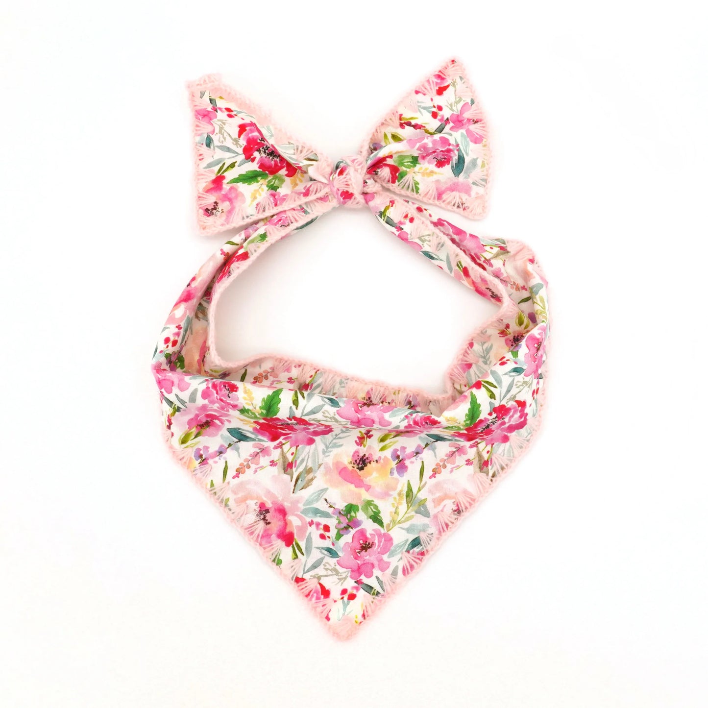 Summer Pink Floral Dog Collar