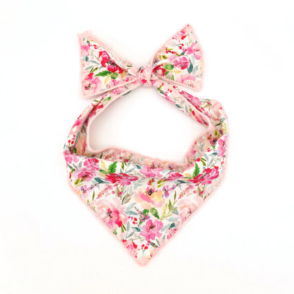 Summer Pink Floral Dog Collar