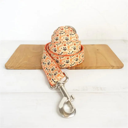 Halloween Bat Dog Collar & Leash Set