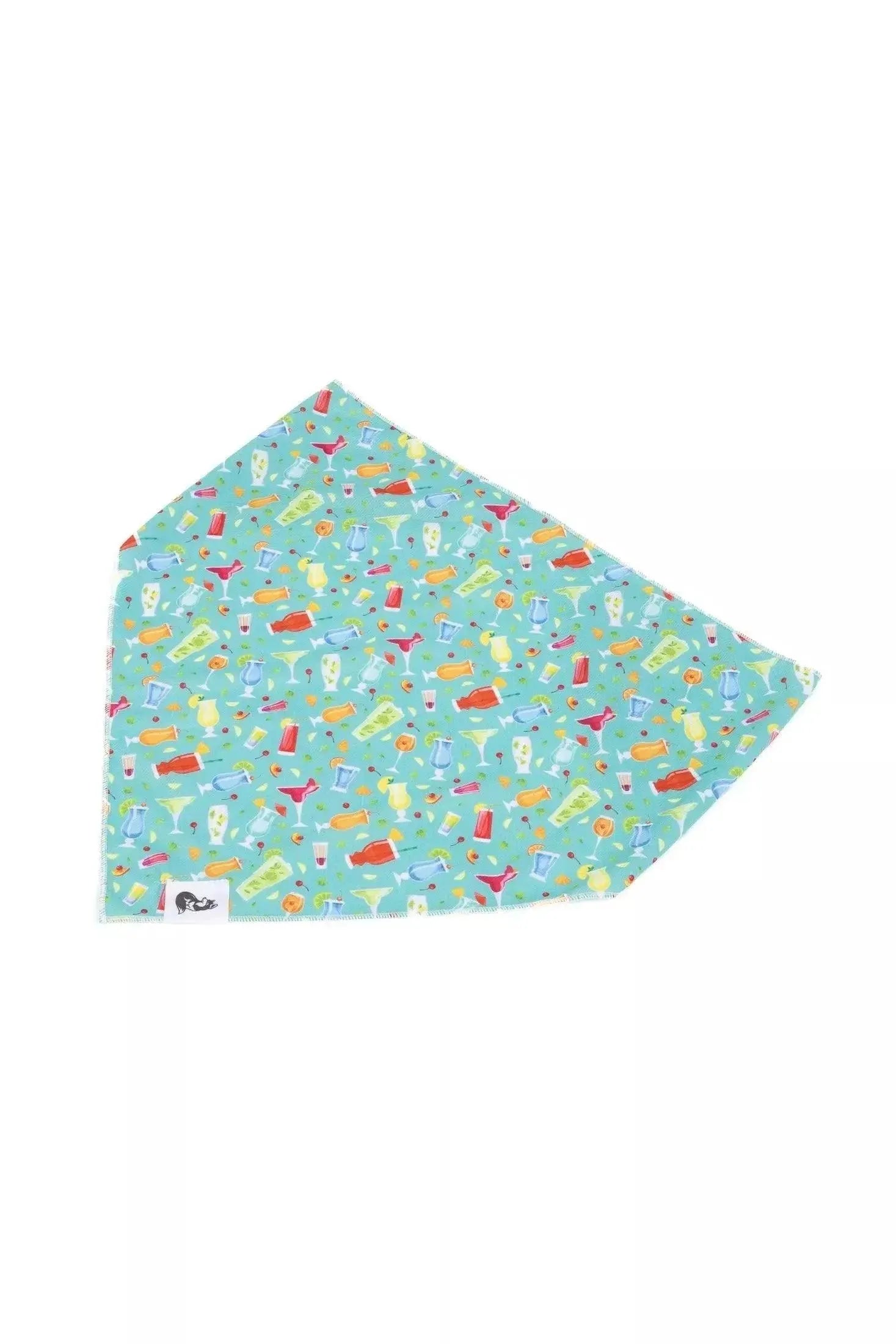 Seaside Sips Dog Bandana & Matching Keychain detail view | Cutie Paw Co.