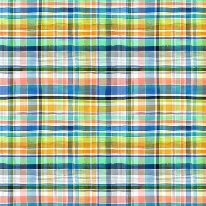 Spring Plaid Dog Bandana