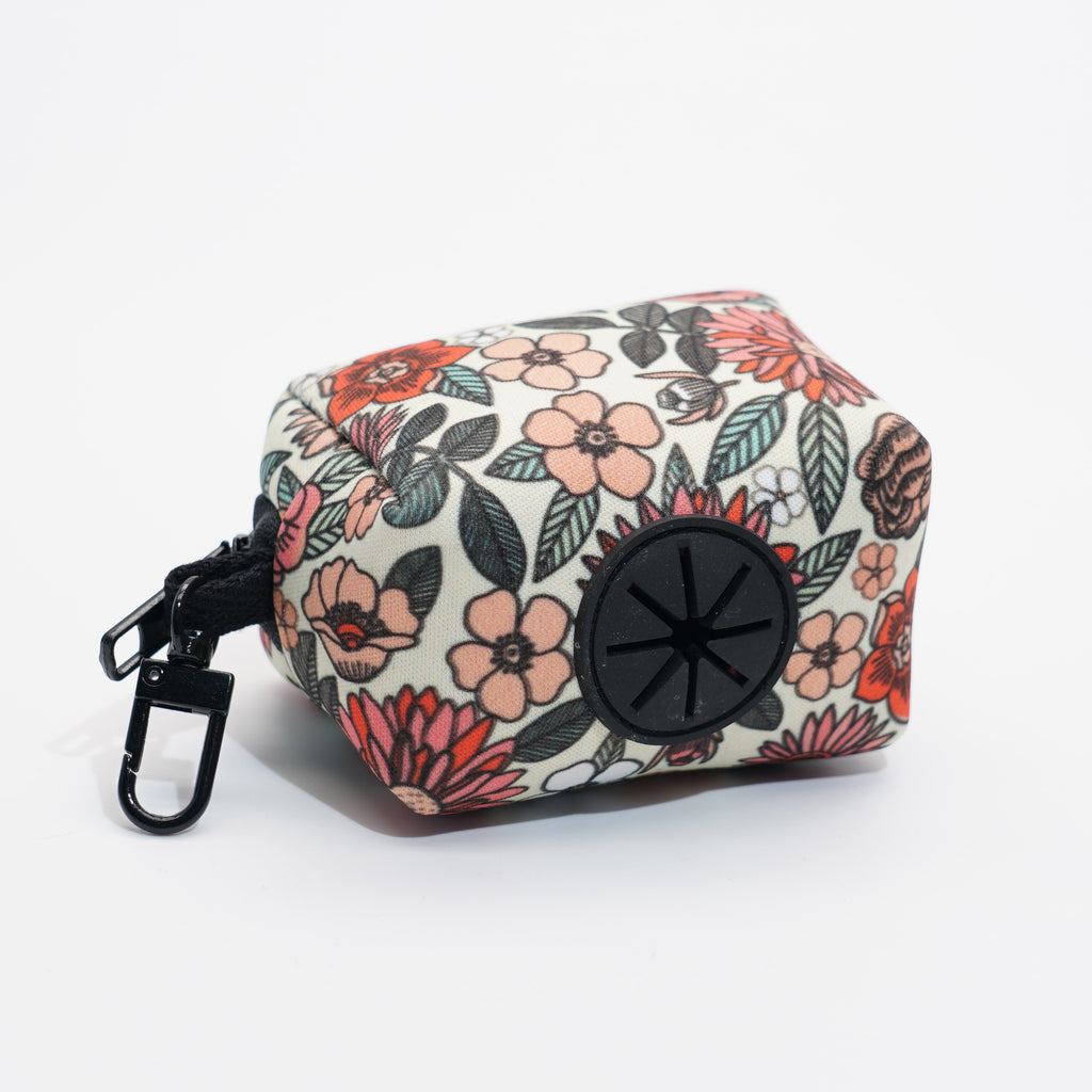 Wildflower Collar, Harness, Leash, Waste Bag Holder, Bandana, Flower, and Bow