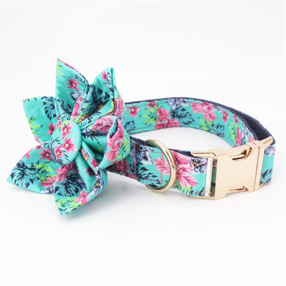 Aloha Vibe Collar, Leash, and Flower