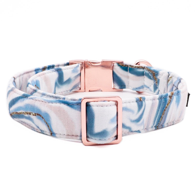Cotton Candy Swirl Collar, Leash and Bow/Bow tie