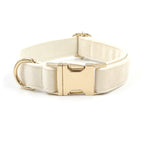 Soft White Velvet Collar, Harness, Bow/Bowtie, Leash, and Waste Bag Holder