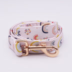 Boho Rainbow Collar, Bow, and Leash