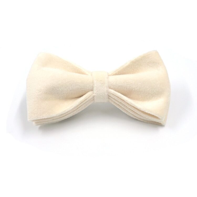 Soft White Velvet Collar, Harness, Bow/Bowtie, Leash, and Waste Bag Holder