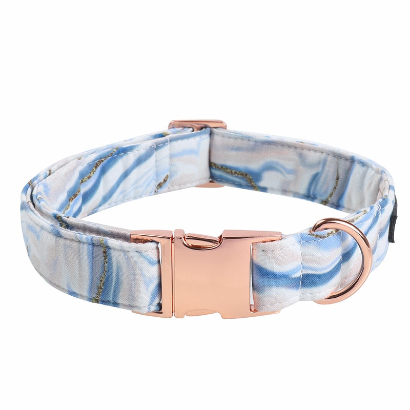 Cotton Candy Swirl Collar, Leash and Bow/Bow tie