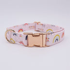 Boho Rainbow Collar, Bow, and Leash