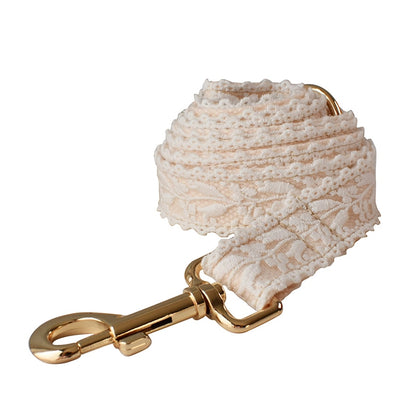 Chic Collar and Leash with Flower