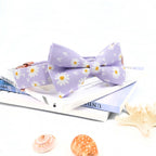 Lavender Daisy Collar, Leash, and Bow