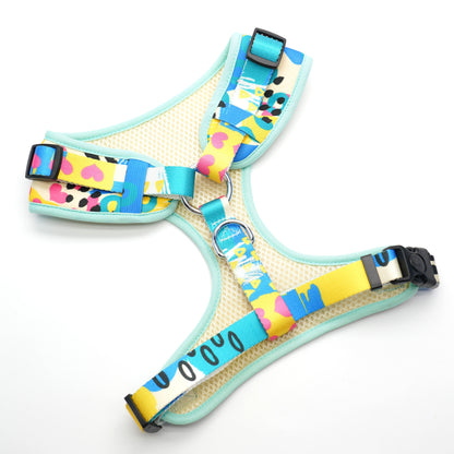 Abstract Collar, Harness & Leash Set