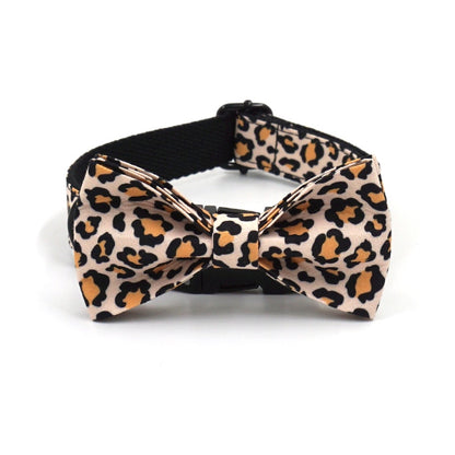 Leopard Print Collar, Harness & Leash Set