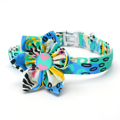 Abstract Collar, Harness & Leash Set