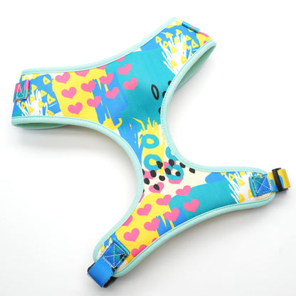 Abstract Collar, Harness & Leash Set