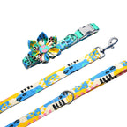 Plainly Abstract Collar, Harness, Leash, Bow/Bowtie, and Flower