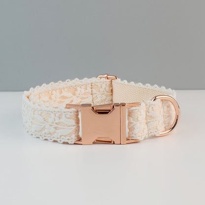 Chic Collar and Leash with Flower