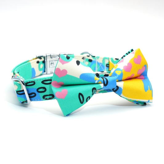 Plainly Abstract Collar, Harness, Leash, Bow/Bowtie, and Flower