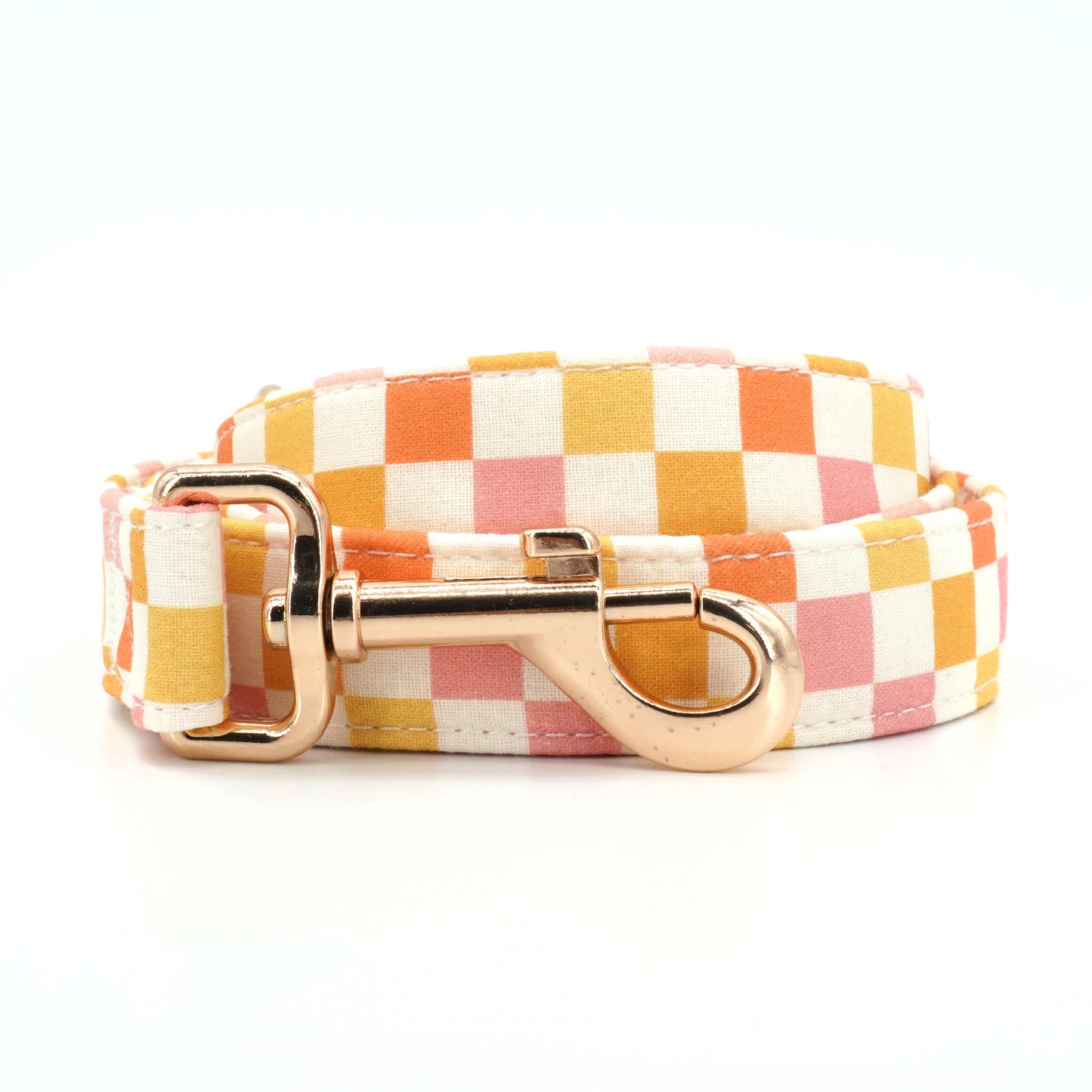 Creamsicle Collar, Leash, and Flower