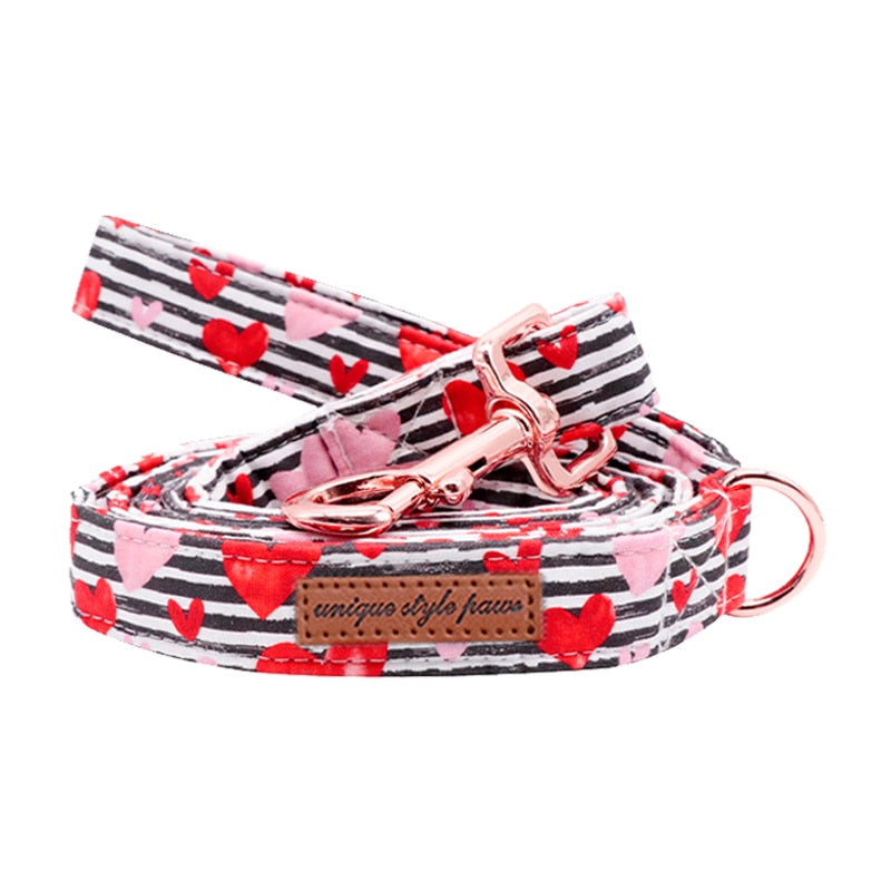 Heart Attack Collar, Leash, and Bow