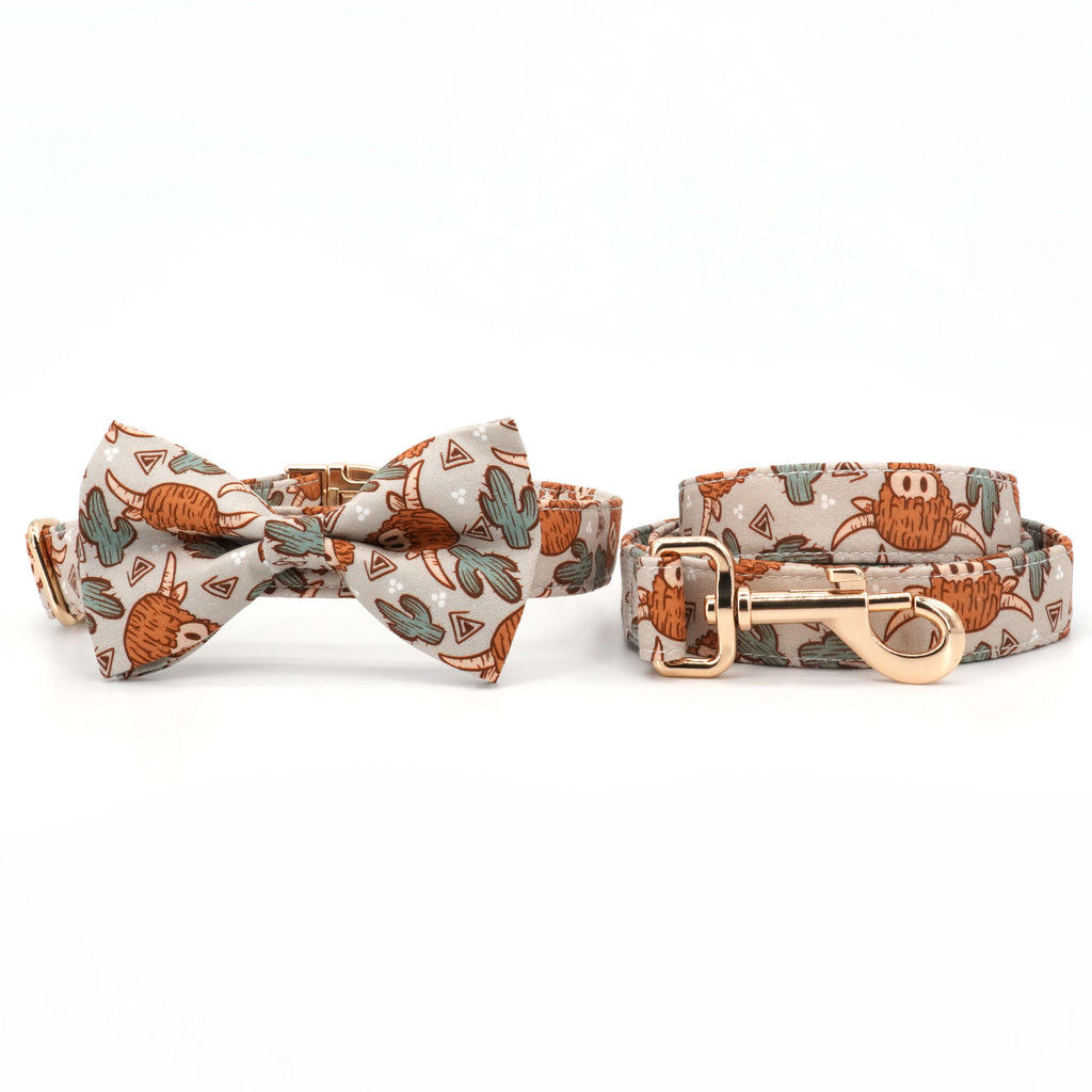 Billy Boho Collar, Bow/Bowtie, and Leash