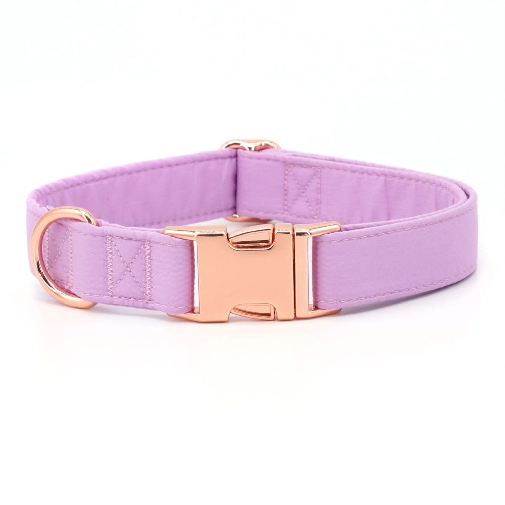 Fresh Lilac Collar, Bow, and Leash