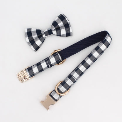Gordon Plaid Collar and Bow Tie