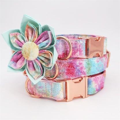 Color Dream Collar, Flower, and Leash