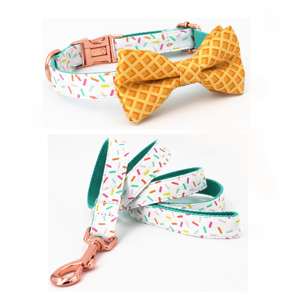 You Make Me Melt Collar, Bow/Bowtie, and Leash