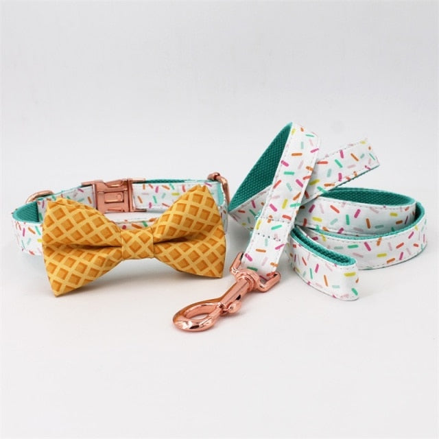 You Make Me Melt Collar, Bow/Bowtie, and Leash