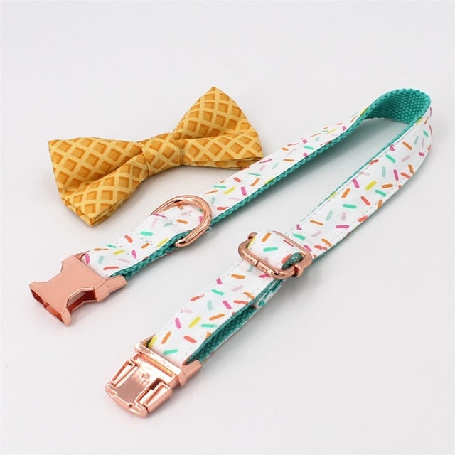 You Make Me Melt Collar, Bow/Bowtie, and Leash