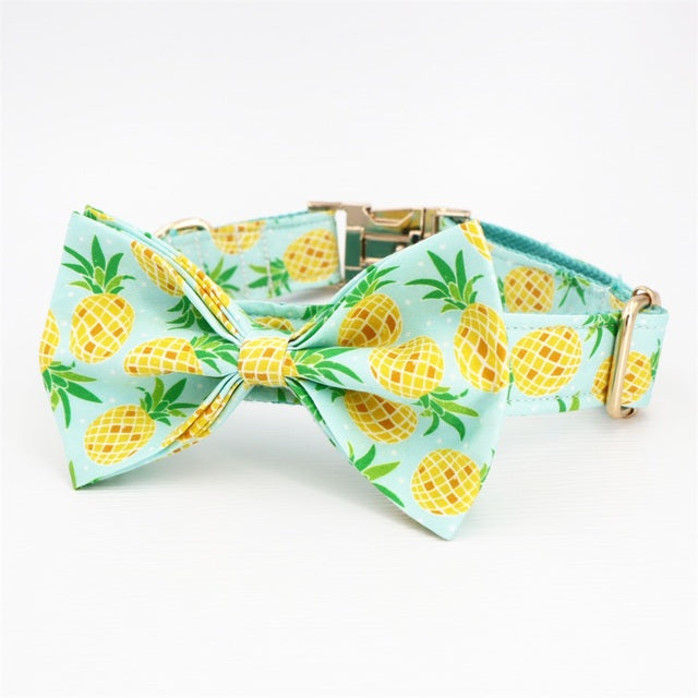 Lookin Pine! Collar, Leash, and Bow/Bowtie