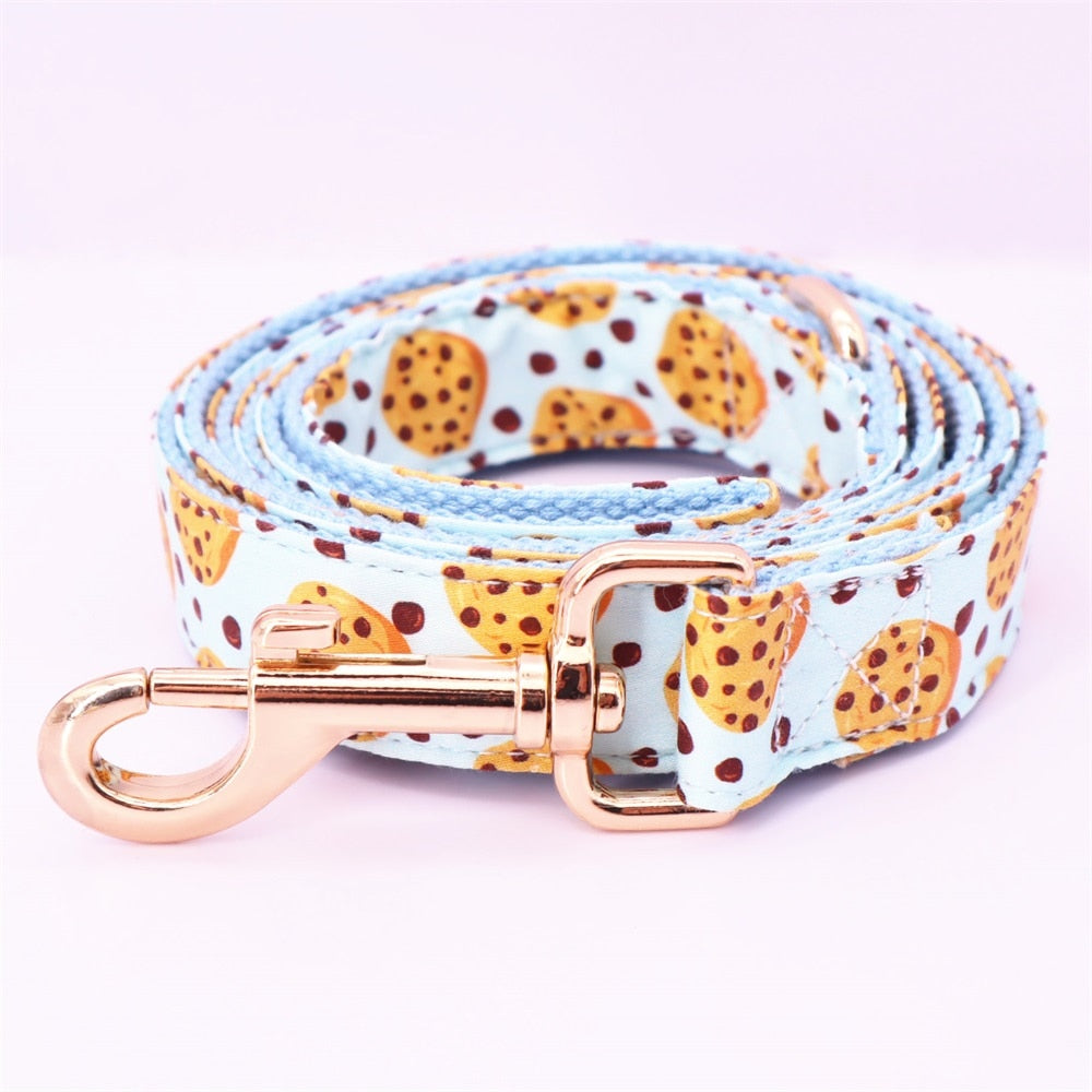 Cookie Monster Collar, Bow, and Leash