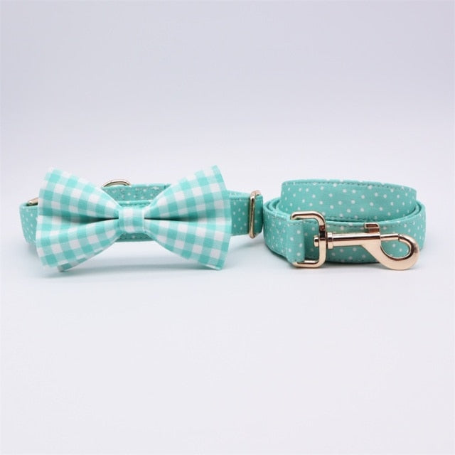 Dipsi Collar, Leash, Bow, Flower